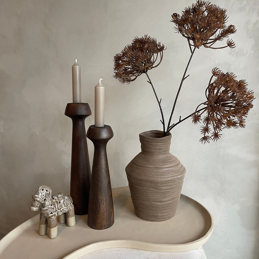 Vase Greccio brown 21cm