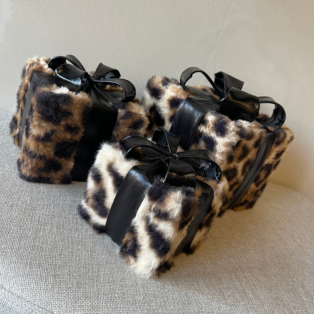 Xmas box led leopard black (set3)