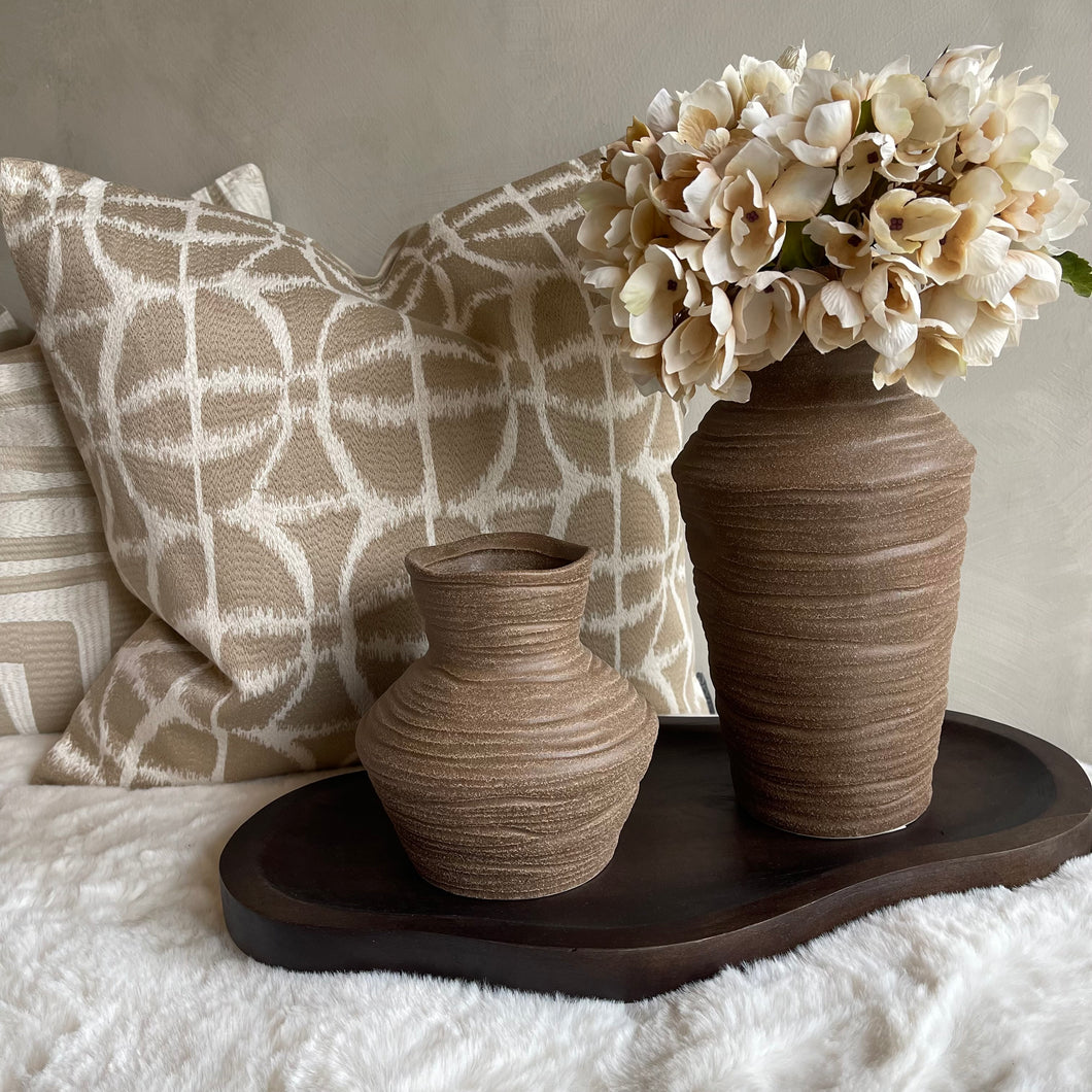 Vase Greccio brown 16cm