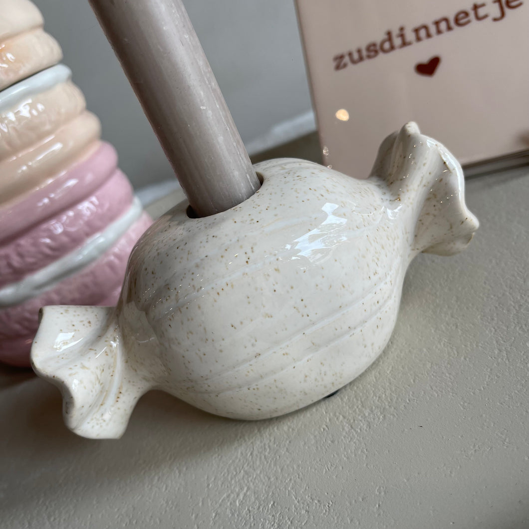 Candleholder candy beige (p.st.)