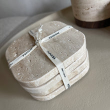 Afbeelding in Gallery-weergave laden, Mooisa coasters travertine (set4)
