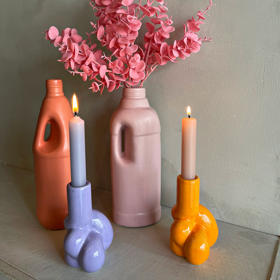 Vase bottle peach