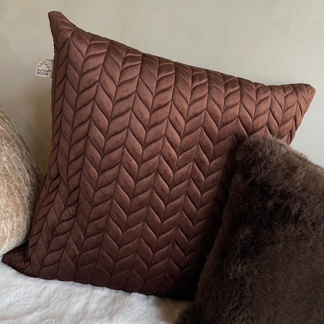 Cushion Melina chocolate
