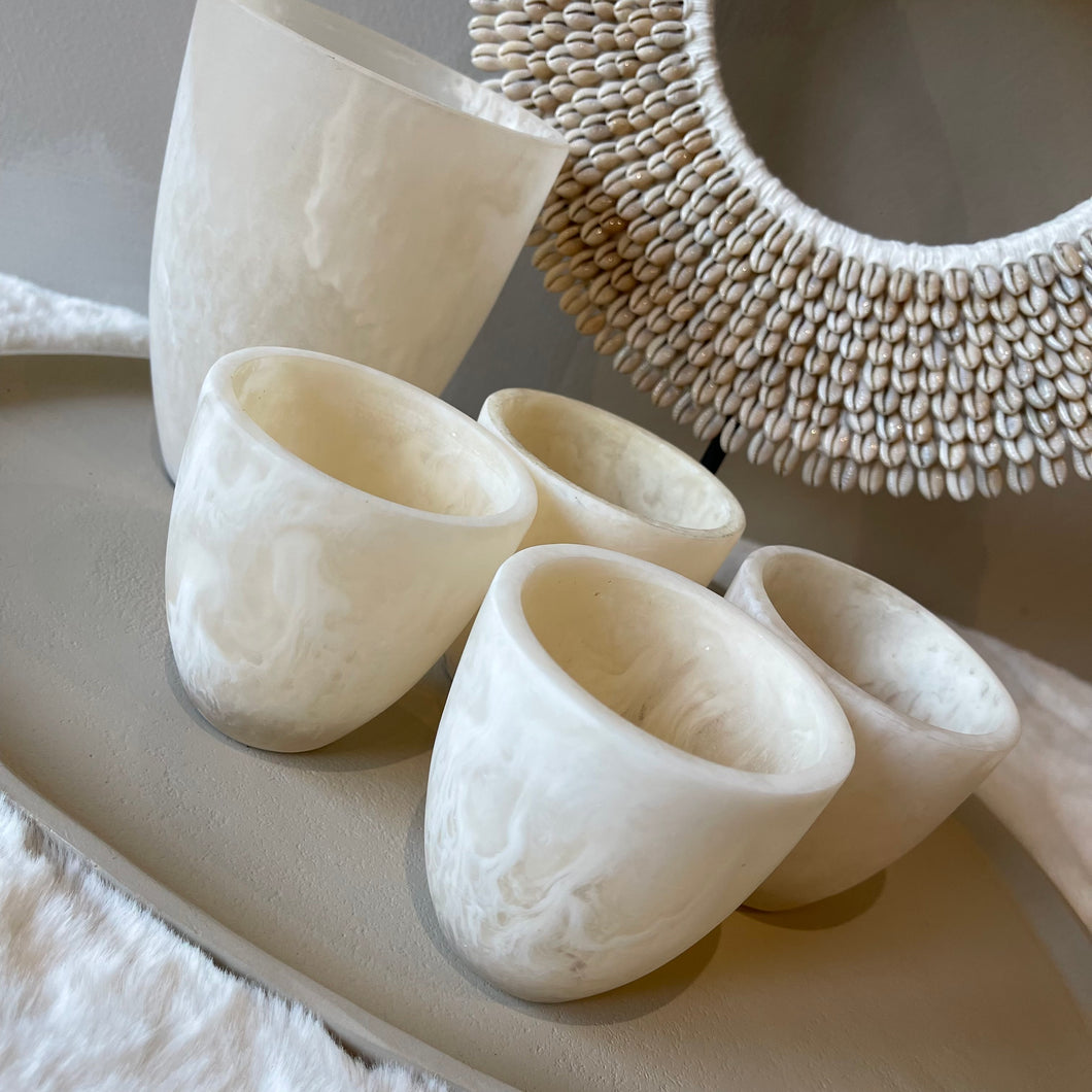 Pot Jessie ivory 8cm (set2)