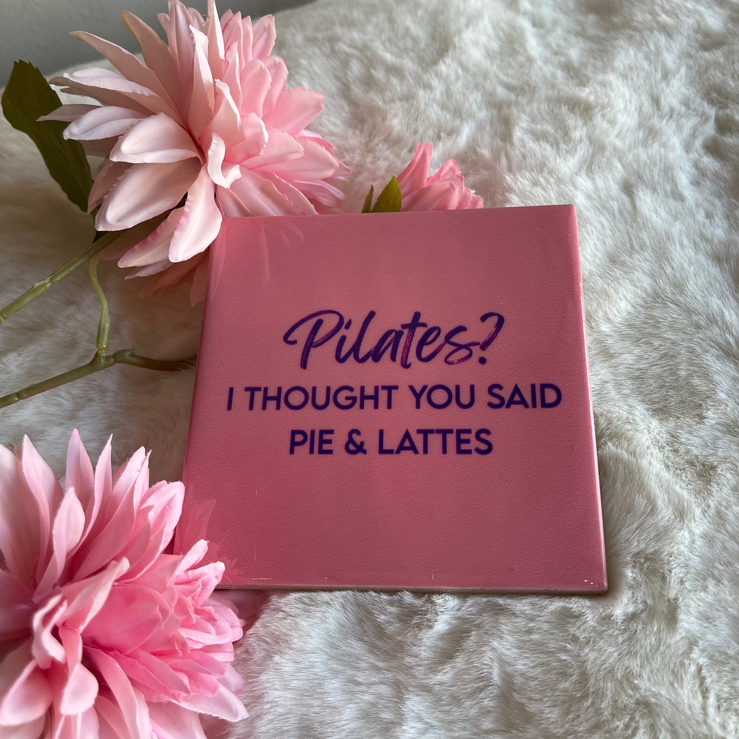 Tile pie & lattes