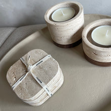 Afbeelding in Gallery-weergave laden, Mooisa coasters travertine (set4)
