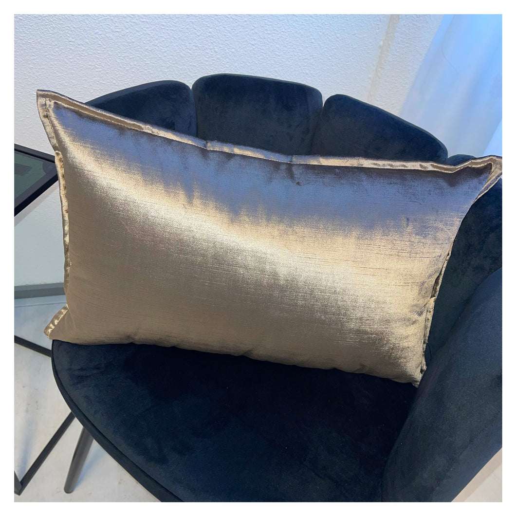 Cushion velvet taupe/stone