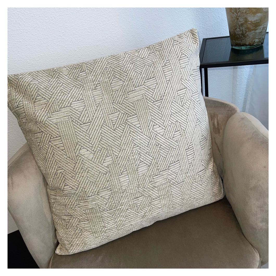 Cushion white woven