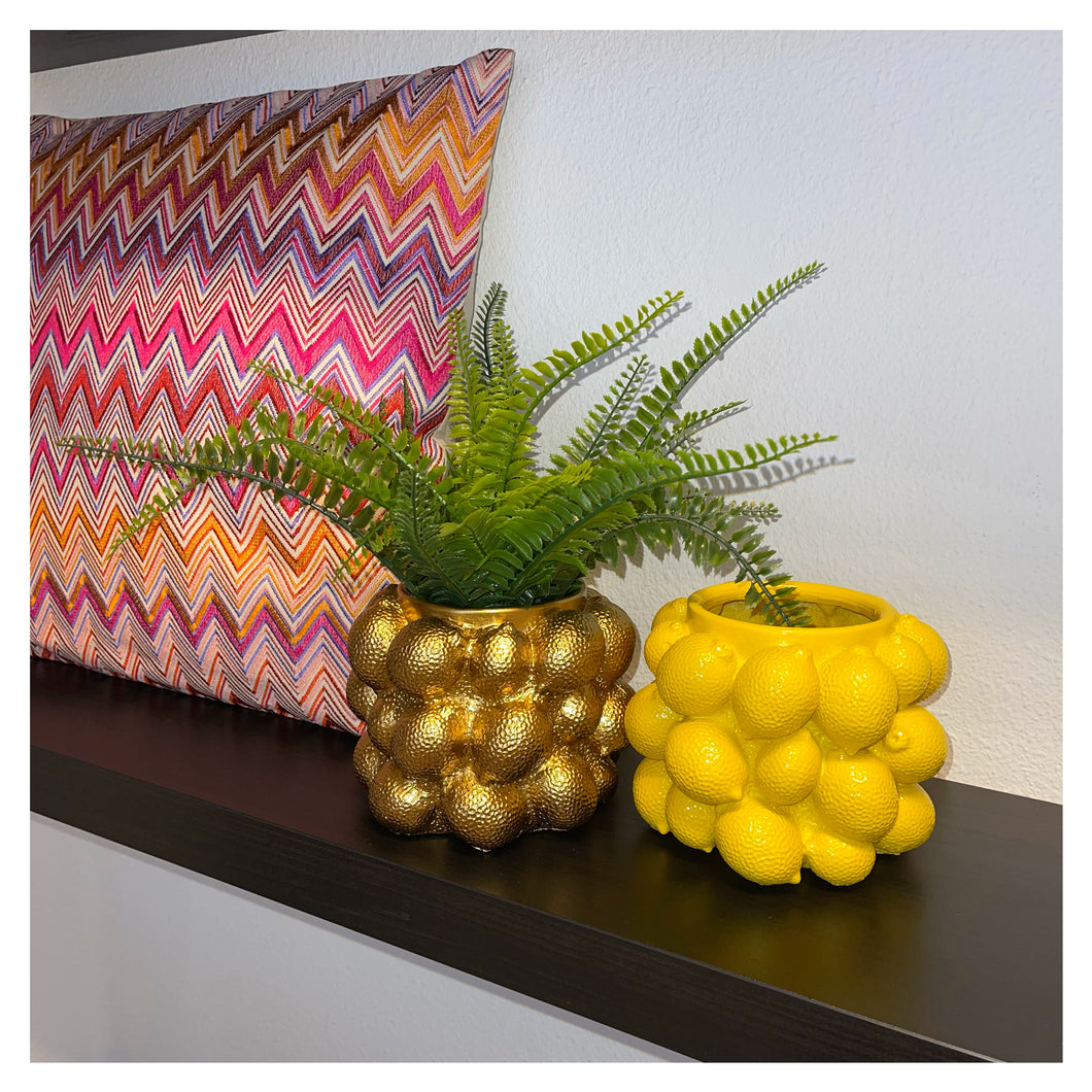LL vase lemon gold